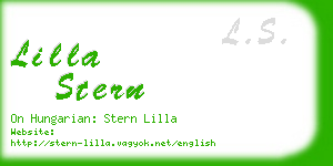 lilla stern business card